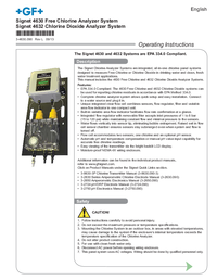 Thumbnail of document Manual - 3-4632 Chlorine Dioxide Analyzer System